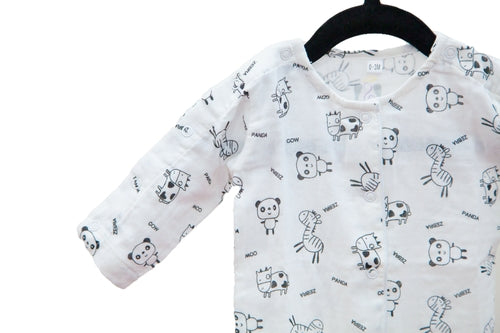 NICU Friendly Baby Romper | Short & Long Sleeve