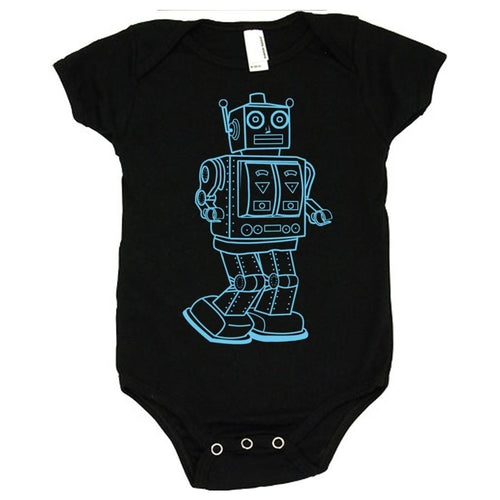 Vintage Robot Baby Tee | Retro Graphic Infant T-Shirt